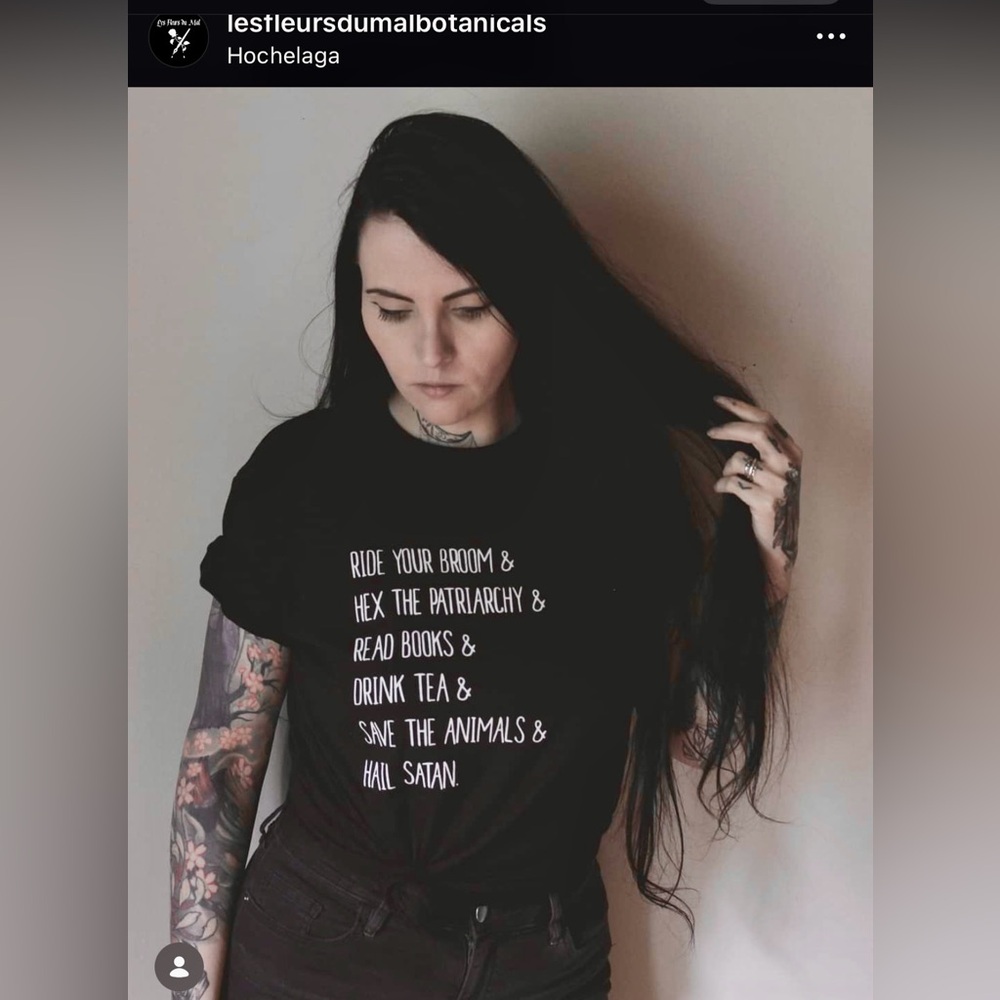 Les Fleurs du Mal Witches t-shirt